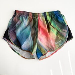 Nike Dri Fit Running Multicolor Athletic Running Shorts - Small